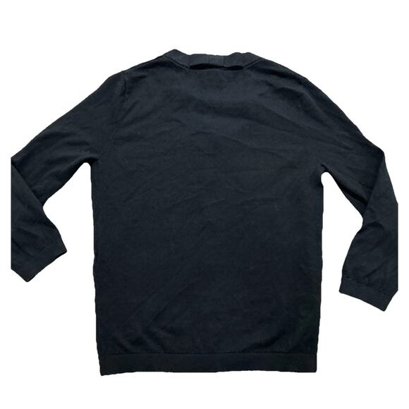 Kate Spade New York Black Cashmere Silk Cotton Blend Button Up Cardigan Size XS - Picture 2 of 7